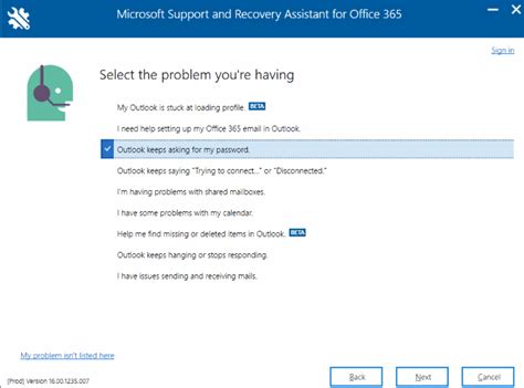 Fix Office 365 errors using Support and Recovery Assistant Tool ...