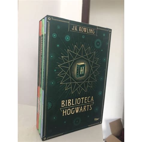 Box Biblioteca De Hogwarts Da Saga Harry Potter Shopee Brasil