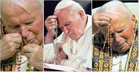 Pope John Paul Ii Praying The Rosary