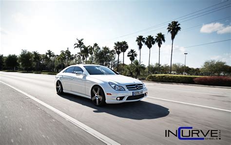 Incurve Wheels Ic S Machined Black On Mercedes Benz Cls