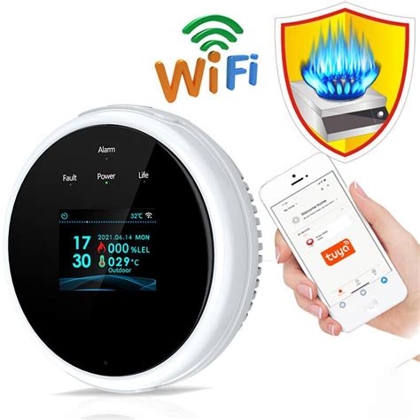 Buy Wifi Natural Gas Sensor Combustible Household Smart Lpg Gas Alarm