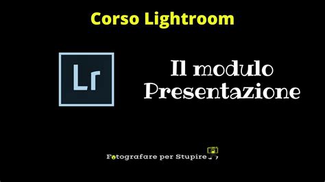 Come Creare Una Presentazione Con Lightroom Youtube