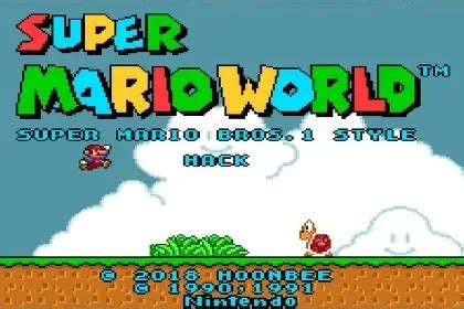 Juega A Super Mario World Super Mario Bros Style Hack