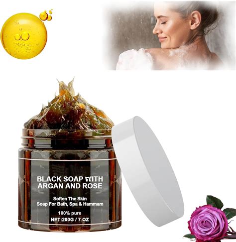 Black Soap With Argan And Rose Fl Oz Black Soap With Argan And Rose