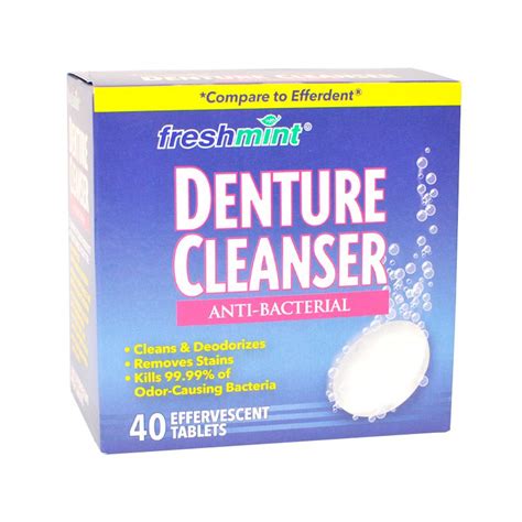 Denture Cleanser Tabs Compare To Efferdent