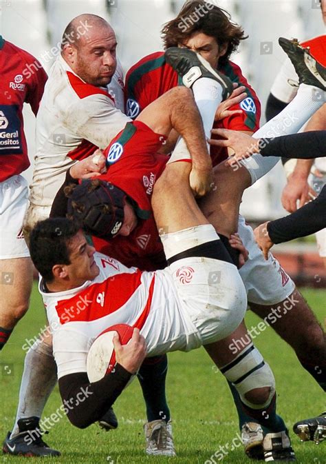 Portuguese Rugby Player David Penalva Action Editorial Stock Photo