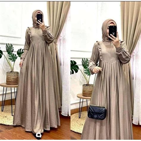 Jual Alisa Gamis Polo Linen Premium Shopee Indonesia