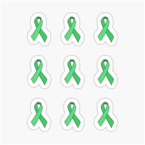 Green Awareness Ribbon Sticker For Sale By Moderntimes Redbubble