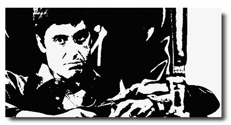 AL PACINO TONY Montana Scarface Modern Picture Hand Painted Etsy