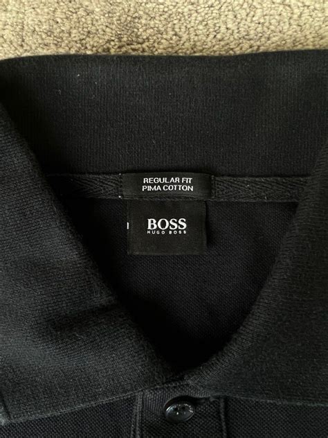 Hugo Boss Black Polo Shirt Medium Authentic Mens Fashion Tops And Sets