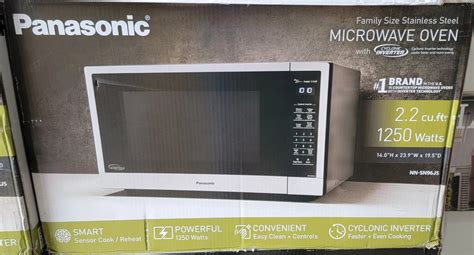 Panasonic 22 Cu Ft 1250w Countertop Microwave Oven With Inverter