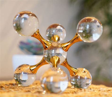 Buy Crystal Glass Balls Table Showpiece At Off Online Wooden Street