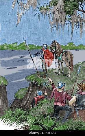 Hernando De Soto C 1500 1542 The Spanish Explorer And Stock Photo