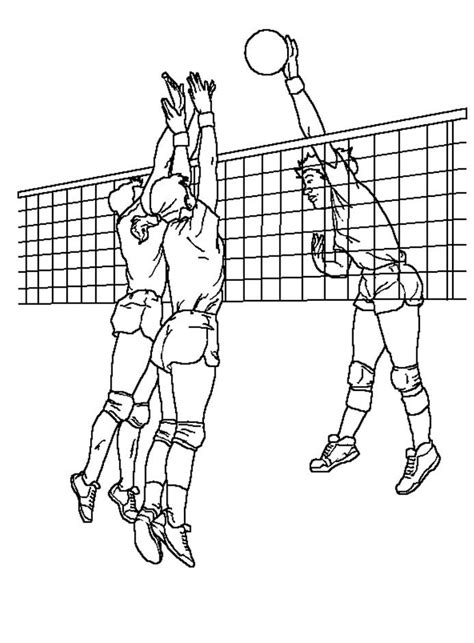 Desenhos De Voleibol Para Colorir E Imprimir