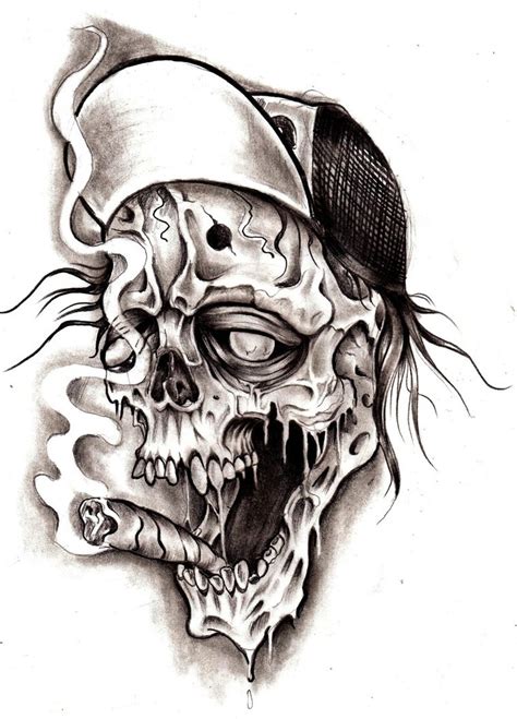 Skull Tattoo Design Drawings