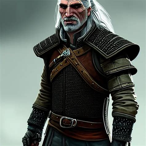 Portrait Of Geralt Of Rivia Sci Fi Intricate Stable Diffusion