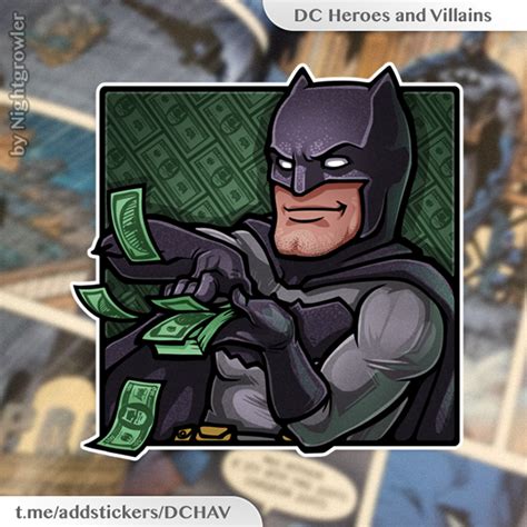 DC Heroes And Villains Telegram Sticker Pack Behance