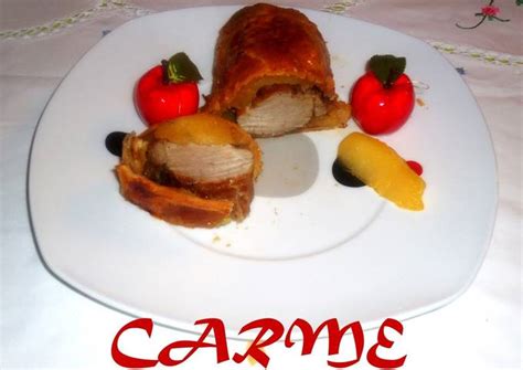 Solomillo De Cerdo En Costra De Hojaldre Receta De Carme Castillo Cookpad