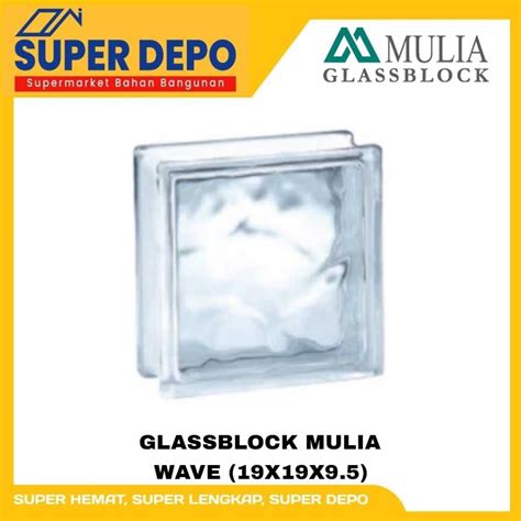 Jual Glass Block Mulia Wave 19x19x9 5 Shopee Indonesia