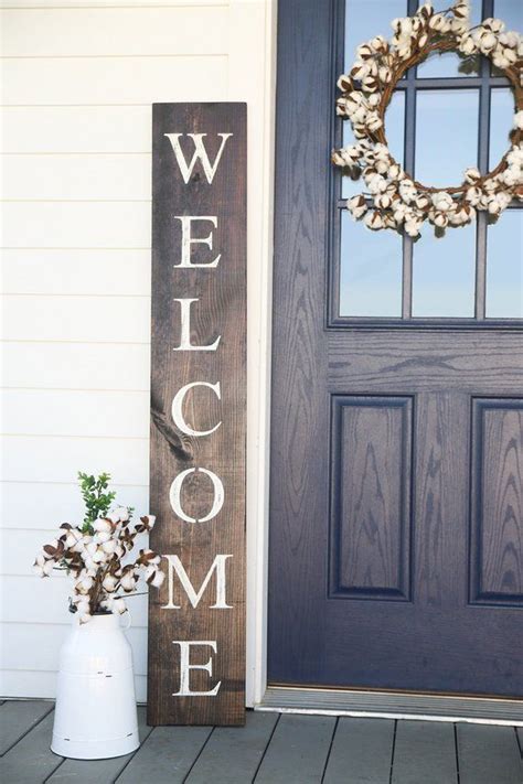 Welcome Sign Rustic Wood Welcome Sign Front Door Welcome Sign