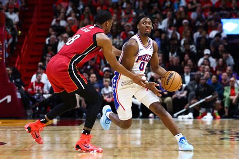 Tyrese Maxey Struggles Mightily As Joel Embiid Less Sixers Fall To Heat