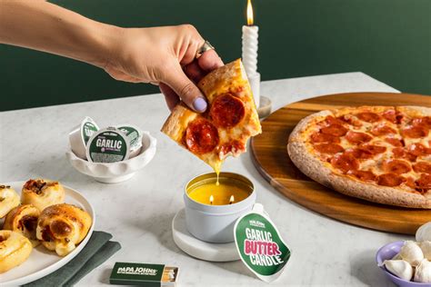 Papa Johns Made An Edible Candle Out Of Its Garlic Dipping Sauce Ad