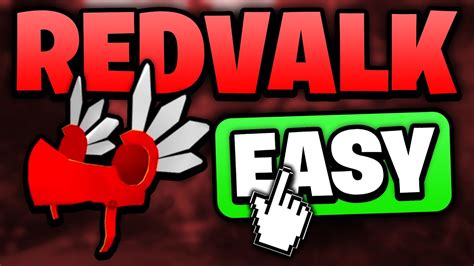 How To Get Red Valk On Roblox In Easy Youtube