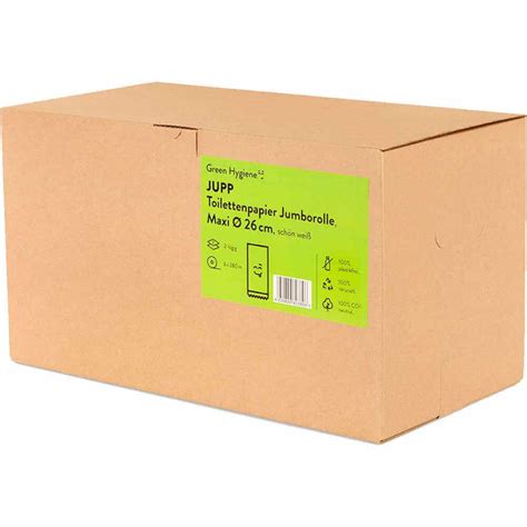 Muster Green Hygiene JUPP Jumbo Toilettenpapier 2 Lagig Recycling