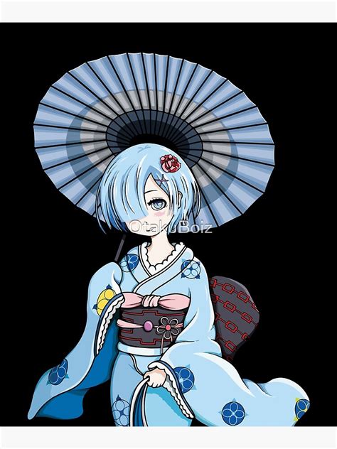 "Rem Kimono Anime Waifu Re Zero" Art Print for Sale by OtakuBoiz ...