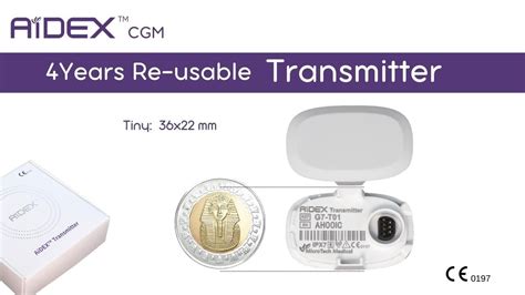 Aidex Cgm Transmitter Years Reusable Youtube