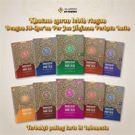 Alquran Per Juz Buku Mudah Hafal Perkata Latin A Bonus Buku Dzikir