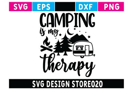 Camping Is My Therapy Svg Graphic By Svg Design Store020 · Creative Fabrica