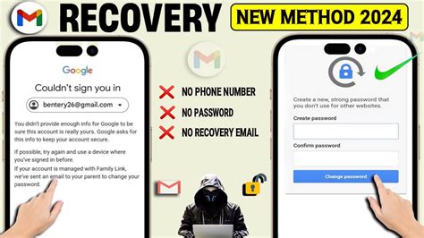 How To Recover Gmail Account Without Phone Number And Recovery Email