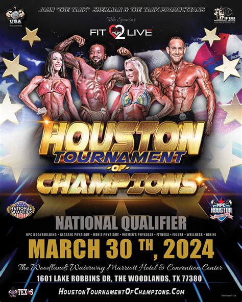 Ifbb Pro League Npc Houston Tournament Of Champions Npc Usa Texas