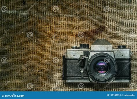 Old Camera Grunge Vintage Texture Stock Image Image Of Jute