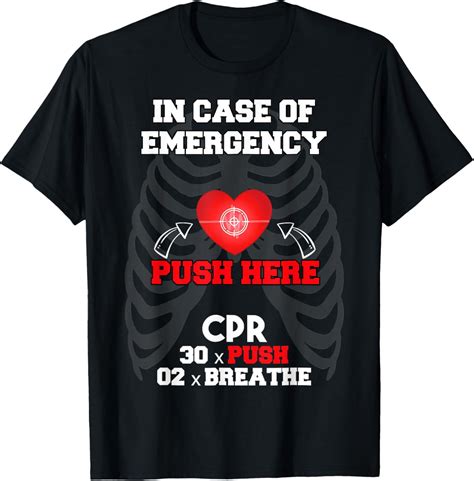 Cpr Instructor In Case Of Emergency First Aid Nurses T Shirt Walmart