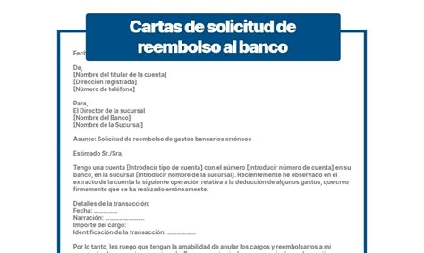 Carta De Solicitud De Reembolso Modelo Canvas