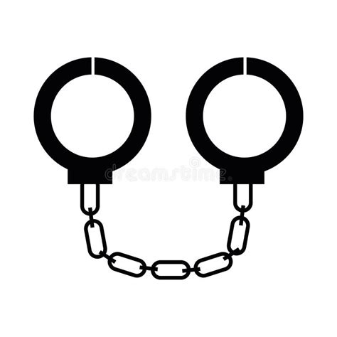 Police Handcuffs Silhouette Stock Illustration Illustration Of Arrest