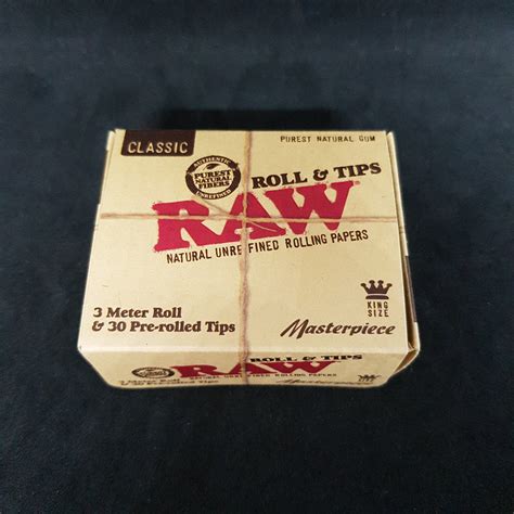 Raw Masterpiece Kingsize Rolls And Tips R420 Supplies