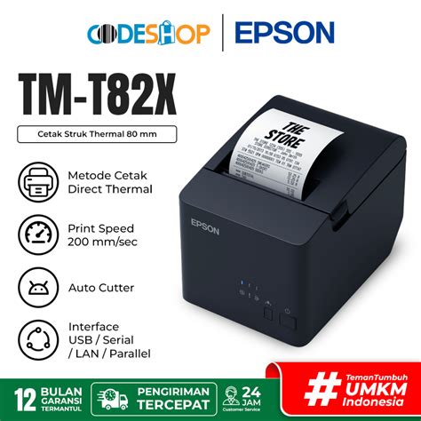 Jual Printer Thermal Epson TMT 82X Cetak Struk Kasir Toko Minimarket