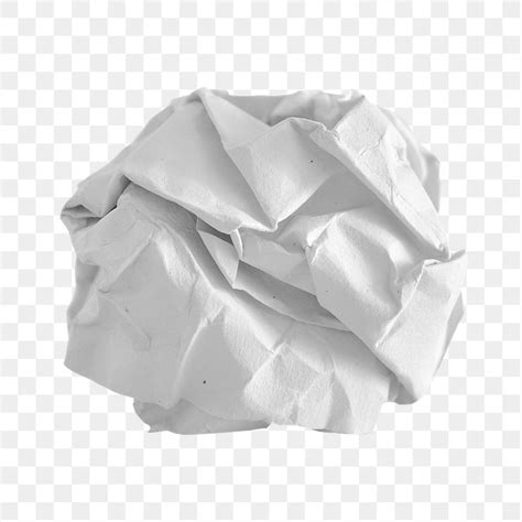 Crumpled Paper Ball Png Sticker Free PNG Rawpixel