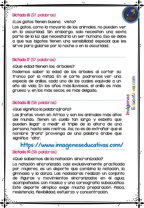 30 Dictados Para Primaria 1º 2º Y 3º Ciclo 5 Imagenes Educativas