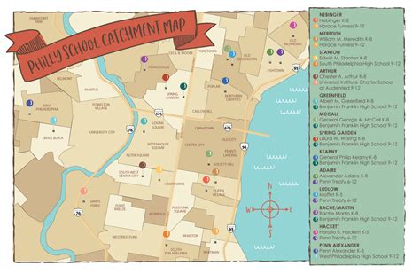 "Downtown" Philadelphia School Catchment Map - Philadelphia Family Magazine