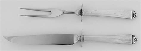 Reigning Beauty Sterling 1953 Small Steak 2 Piece Carving Set W