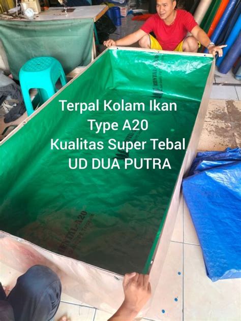 Terpal Kolam Ikan Type A P Cm L Cm T Cm Lazada Indonesia