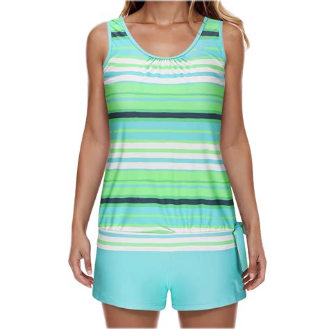 Youyipin Womens Swimsuits Piece Bikini Print Strappy Back Set Swimsuits Plus Size Bathing