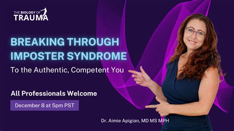 Live Masterclass With Dr Aimie Breaking Through Imposter Syndrome