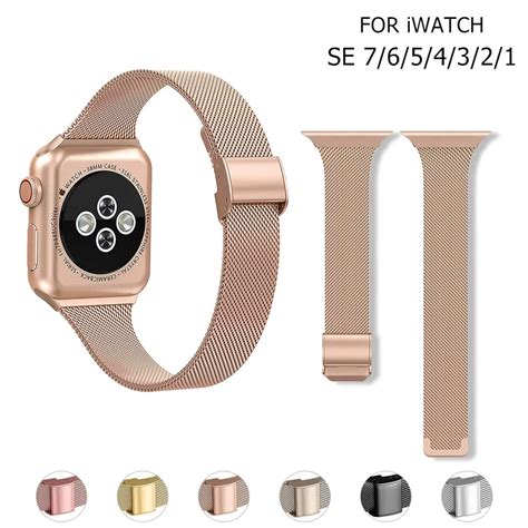 Strap For Apple Watch Band A O Inoxid Vel Correia De Pulseira Correa