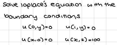 Solved Solve Laplaces Equation With Theboundary