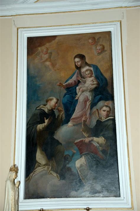 Madonna Del Rosario E Santi Domenicani Painting Art Lazio